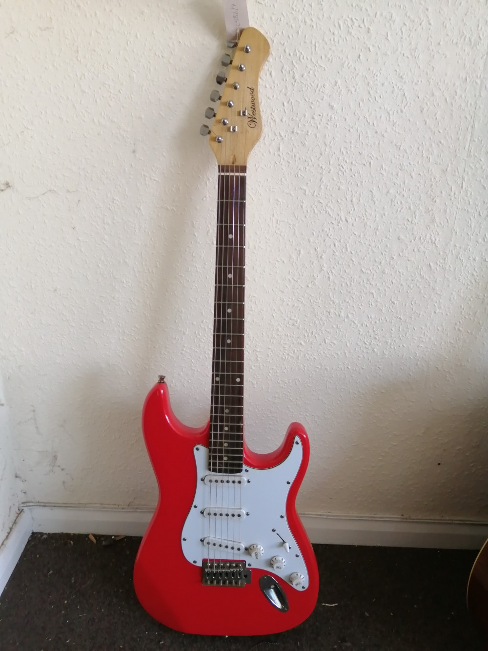 A Westwood Strat-style electric guitar